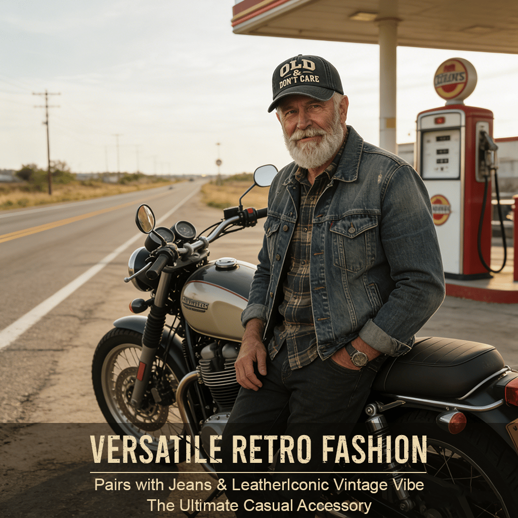 🧢2026 New Year Hot Sale 49% OFF 🔥Vintage Distressed OLD & DON’T CARE Cap