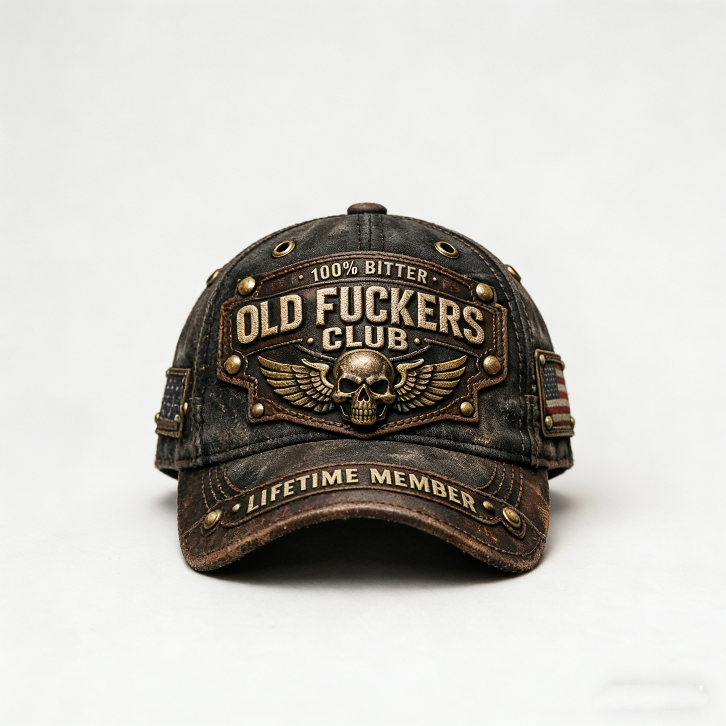 🏆Flash Sale 60% OFF - ❤️Old Fuckers Club-Handmade Vintage Baseball Cap🎁-BUY 3 FREE SHIPPING
