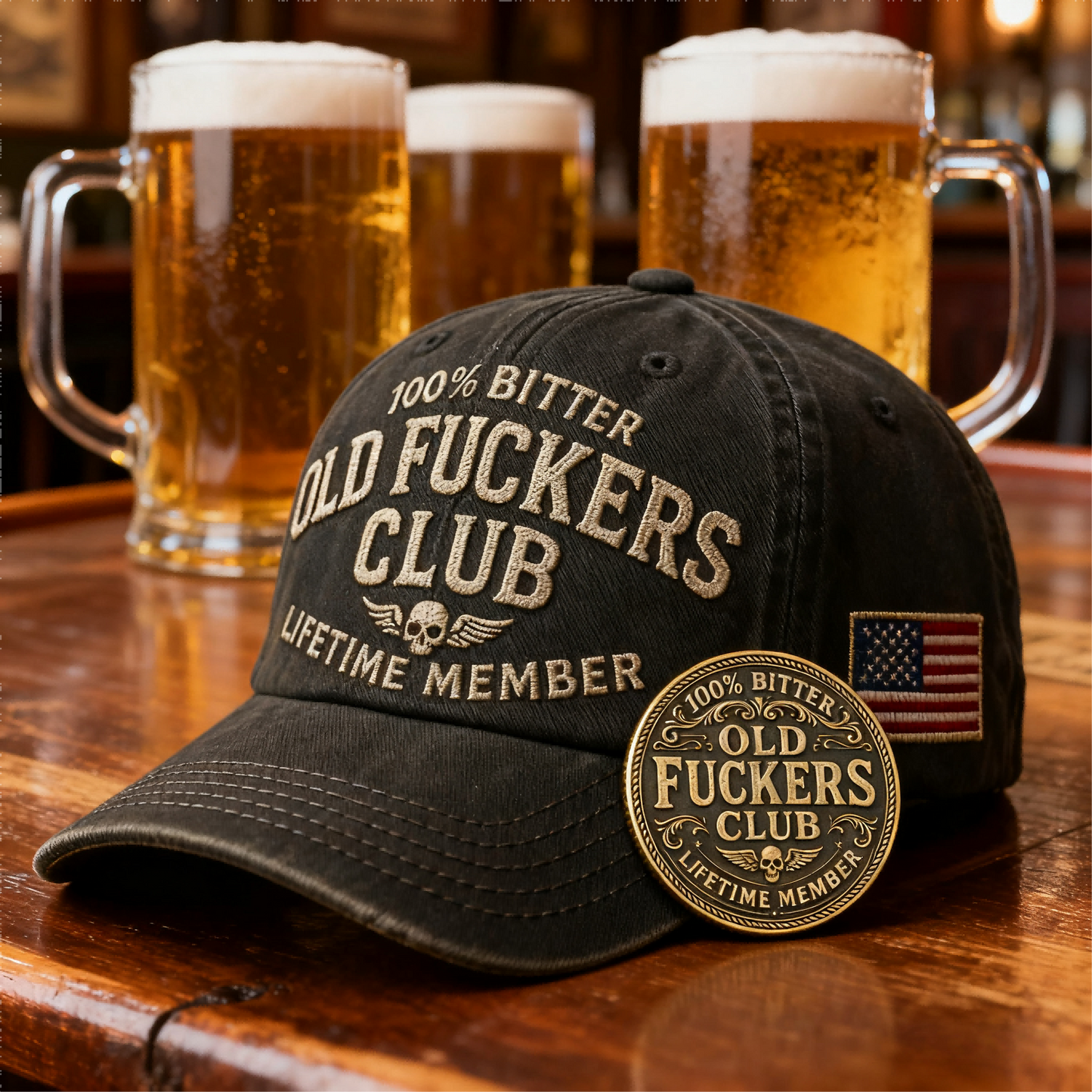 🧢Old Fuckers Club-Vintage Baseball Cap🎁Free Gifts