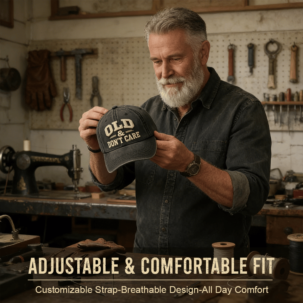 🧢2026 New Year Hot Sale 49% OFF 🔥Vintage Distressed OLD & DON’T CARE Cap