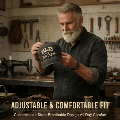 🧢2026 New Year Hot Sale 49% OFF 🔥Vintage Distressed OLD & DON’T CARE Cap
