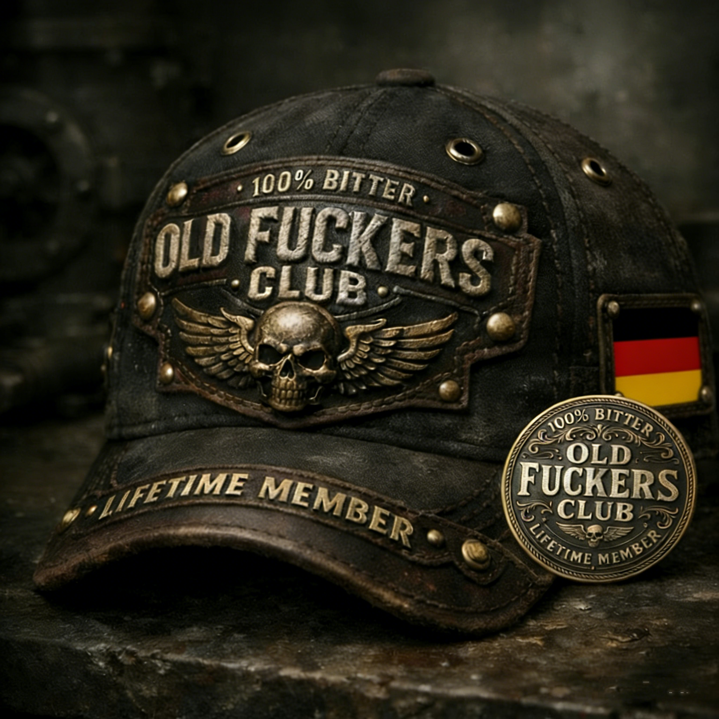 🏆Flash Sale 60% OFF - ❤️Old Fuckers Club-Handmade Vintage Baseball Cap🎁-BUY 3 FREE SHIPPING