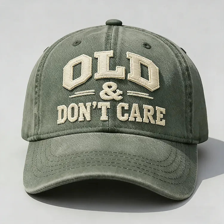 🧢2026 New Year Hot Sale 49% OFF 🔥Vintage Distressed OLD & DON’T CARE Cap