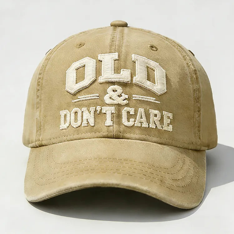 🧢2026 New Year Hot Sale 49% OFF 🔥Vintage Distressed OLD & DON’T CARE Cap