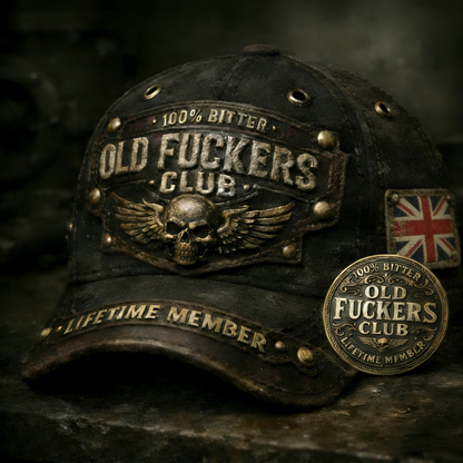 🏆Flash Sale 60% OFF - ❤️Old Fuckers Club-Handmade Vintage Baseball Cap🎁-BUY 3 FREE SHIPPING