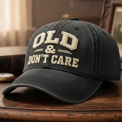🧢2026 New Year Hot Sale 49% OFF 🔥Vintage Distressed OLD & DON’T CARE Cap