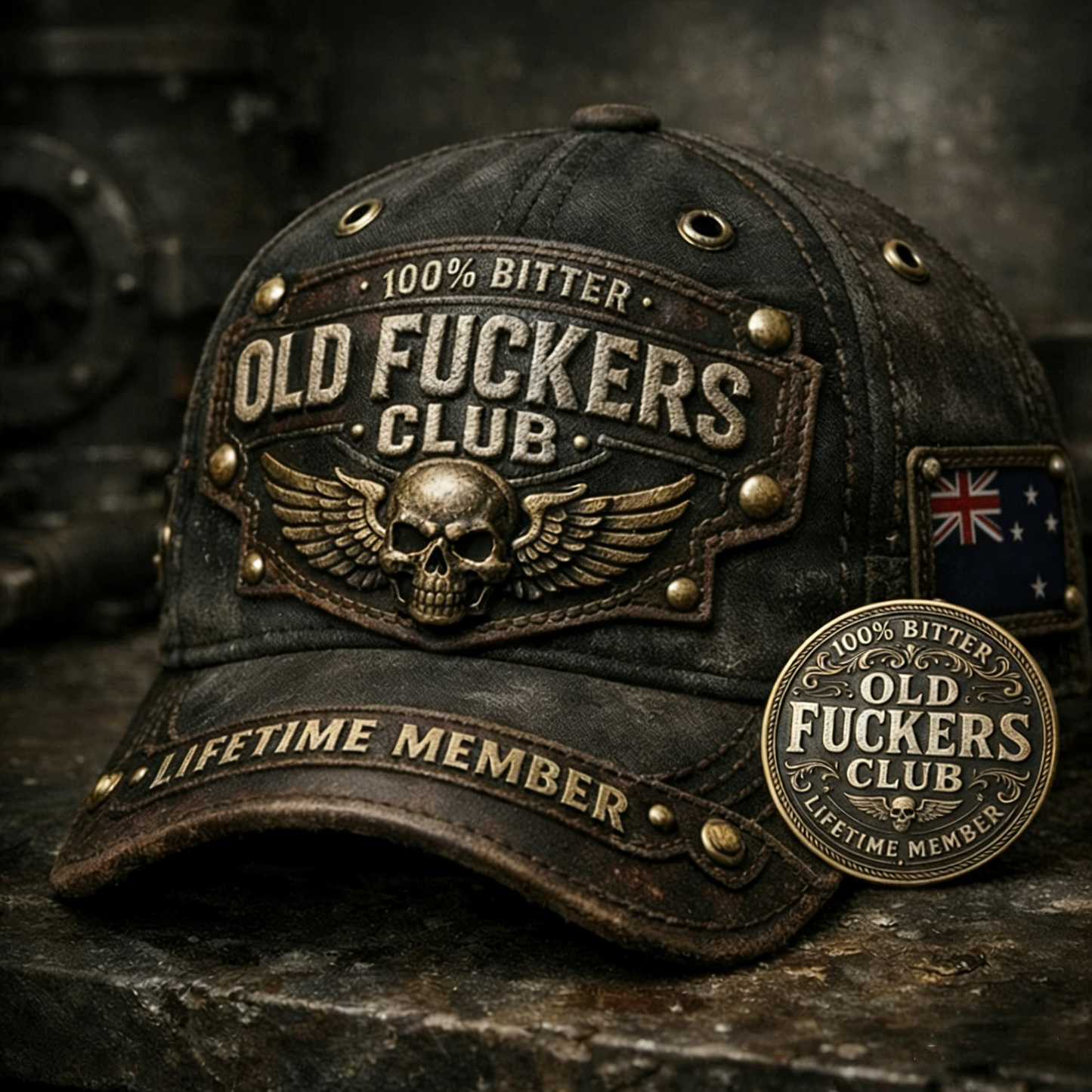 🏆Flash Sale 60% OFF - ❤️Old Fuckers Club-Handmade Vintage Baseball Cap🎁-BUY 3 FREE SHIPPING