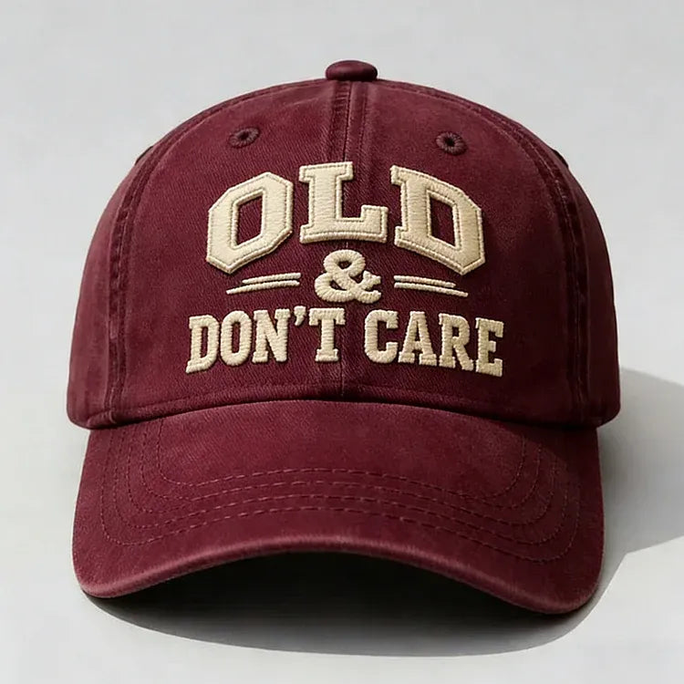 🧢2026 New Year Hot Sale 49% OFF 🔥Vintage Distressed OLD & DON’T CARE Cap