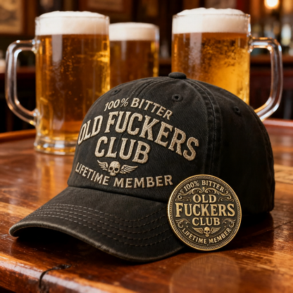 🧢Old Fuckers Club-Vintage Baseball Cap🎁Free Gifts