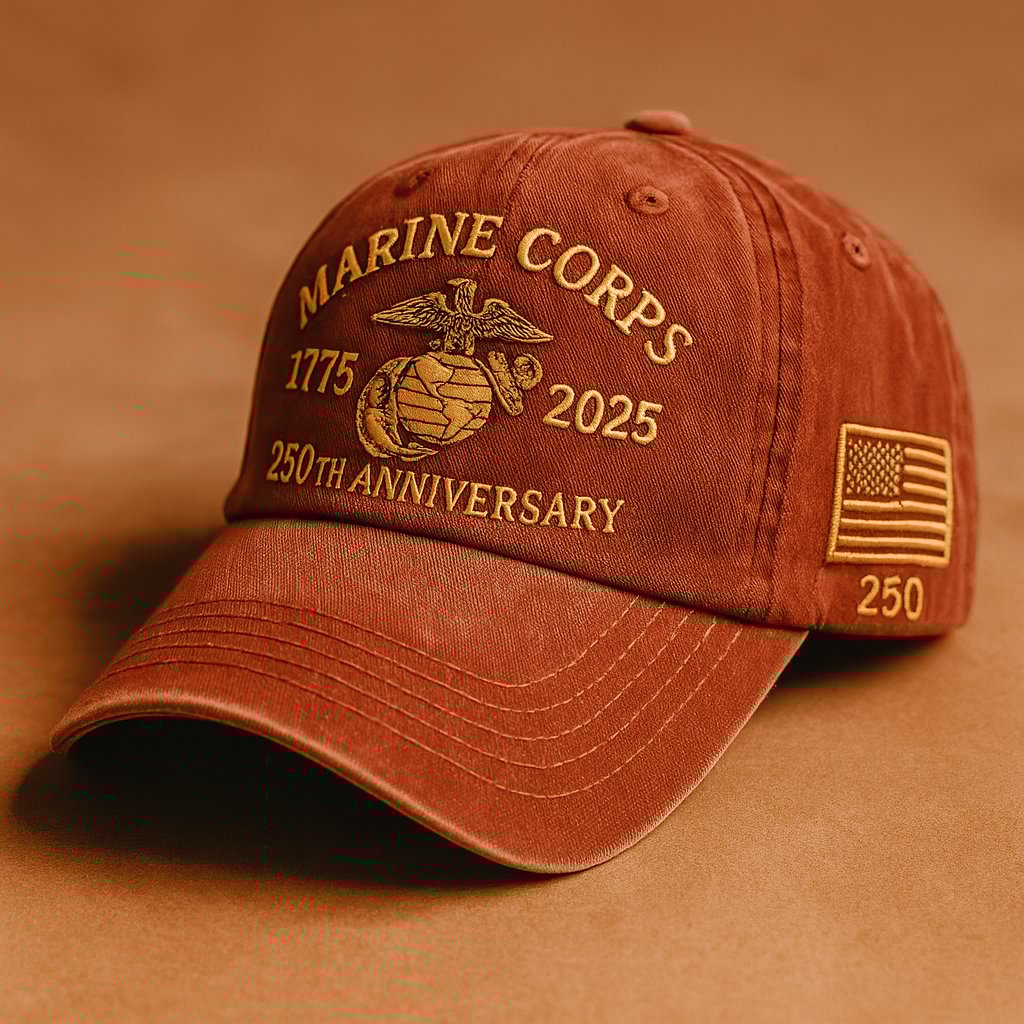 ❤️Veteran‘s Day Best Gift🌹Honoring 250th USMC Retro Washed Cap – Honor That Never Fades 🇺🇸🎁Free Symbolizes Honor Gift