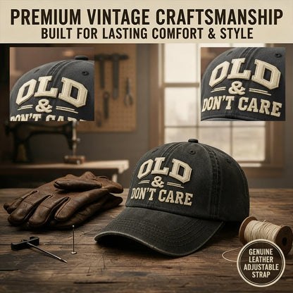 🧢2026 New Year Hot Sale 49% OFF 🔥Vintage Distressed OLD & DON’T CARE Cap
